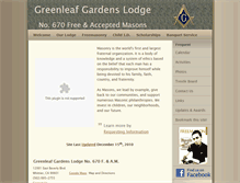 Tablet Screenshot of greenleafgardenslodge.com